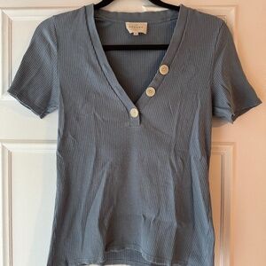 Sezane Short Sleeved Top